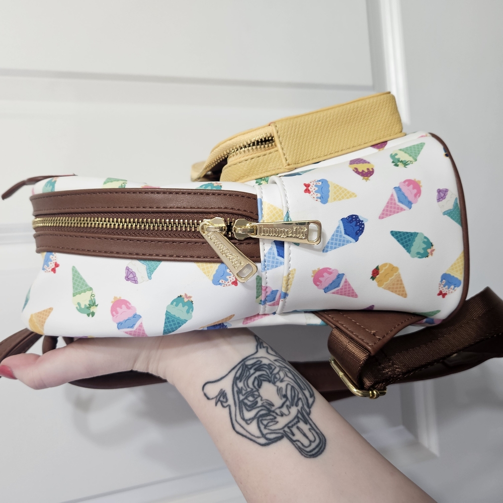 Loungefly Brown and Yellow Whimsical Dessert Backpack - Picture 2 of 6